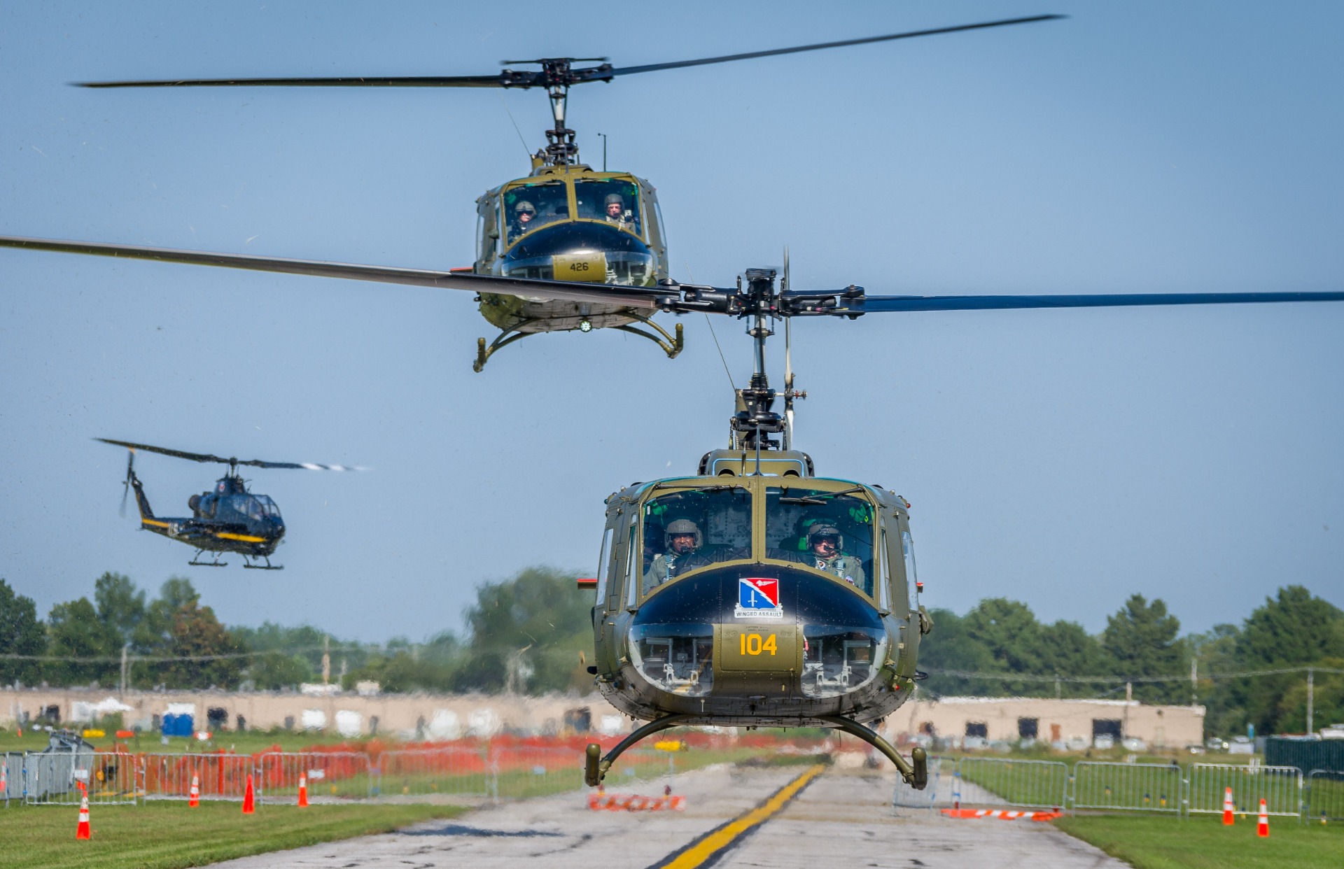 Restored Vietnam-era Huey helicopter at the Army Aviation Heritage Foundation, Hampton GA