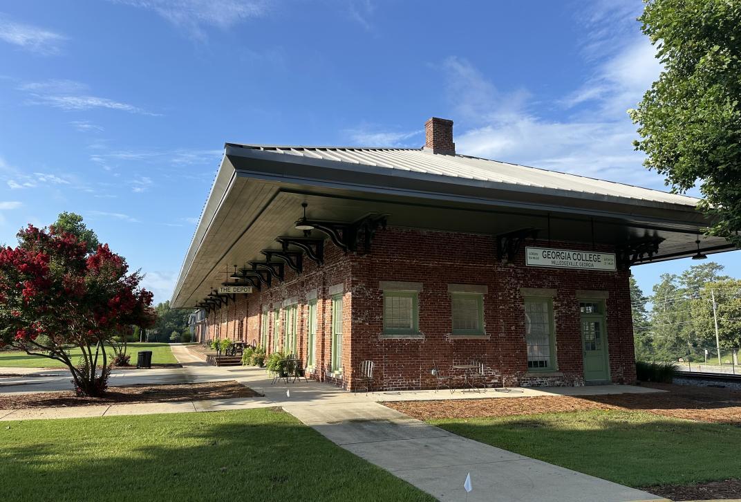 The historic depot in College Park, Georgia