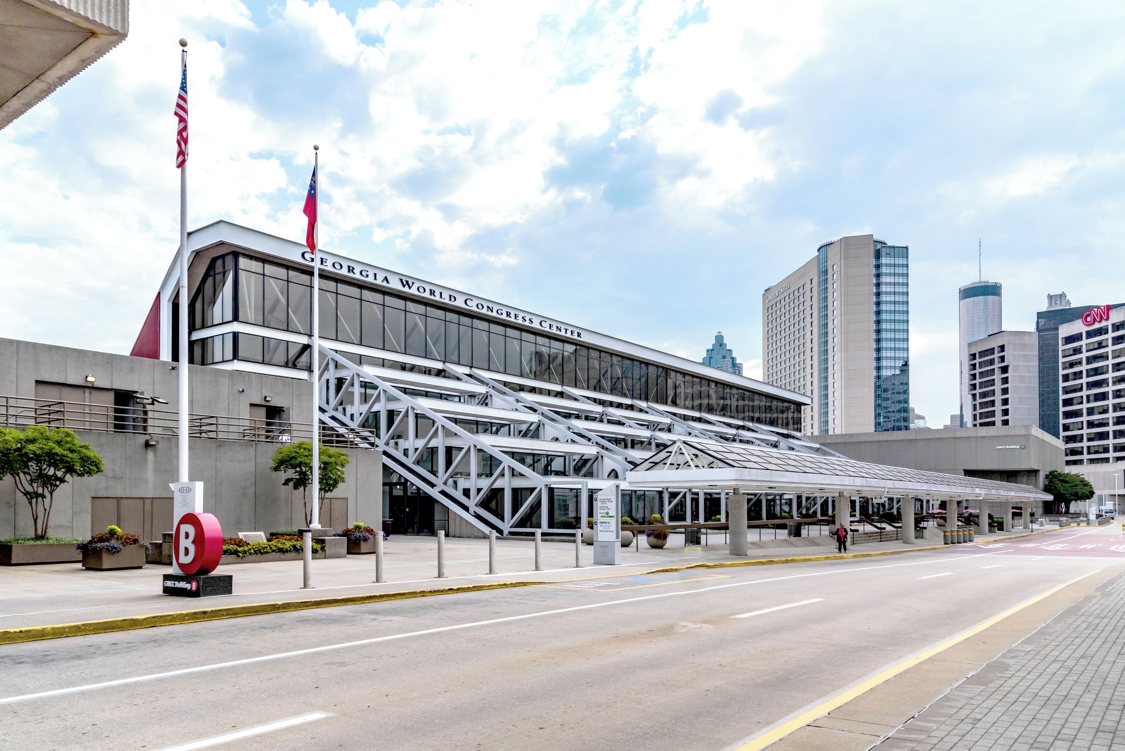 The Georgia World Congress Center in downtown Atlanta