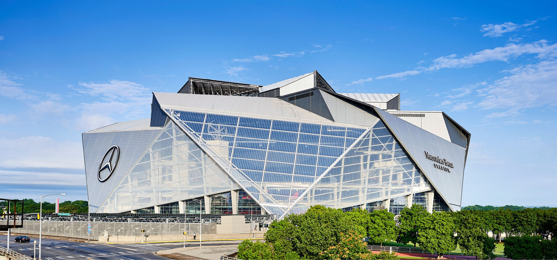 Mercedes-Benz Stadium in downtown Atlanta, Georgia