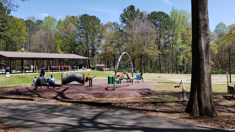 Playground and open ground at Memorial Park, Stockbridge, Georgia